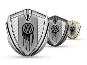 VW Emblem Metal Badge Luxury Style Alloy Metal